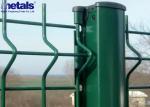 3D Curved Welded Wire Mesh Fence For Outdoor Garden PVC Coated