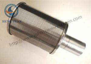 Quality 316L Water Screen Filter / Water Strainer Filter 0.2 Mm Slot Size wholesale
