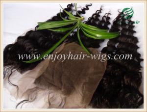 Quality Lace top closure 4''x4'' ,malaysian virgin hair natural color deep wave 10''-24''length wholesale