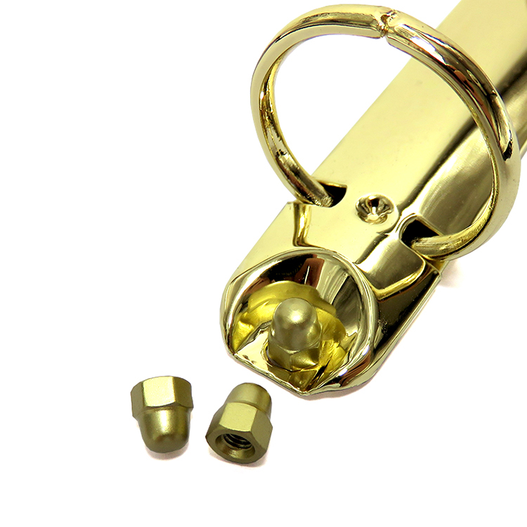 Gold Hexagon Domed Cap Nut With Zinc Plating And ISO9001 Certification
