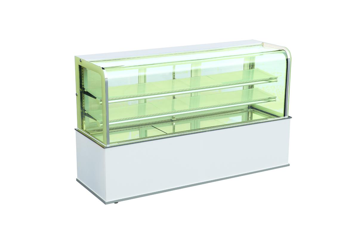 Supermarket Mini Two Layers Cake Display Freezer Dual Temperature For Shop