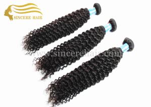 Quality Hot sale 16&quot; - 18&quot; - 20&quot; CURLY Hair Extensions Weft for Sale, 100% Natural Black Curly Remy Human Hair Weave for Sale wholesale