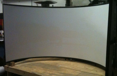 Fixed Curved Projection Screen,circular projection screen Round 3D For For Museum / Exhibitions