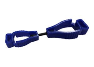 Quality Durable Winter Glove Clips , POM Blue Glove Clip Holder For Electricians wholesale