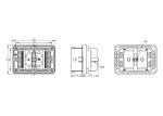 UV Resistant Waterproof Battery Connectors UL94V-0 High Current Receptacle