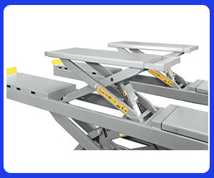 T400D Large Vehicles Adjustable Scissor Lift with Extended Platform