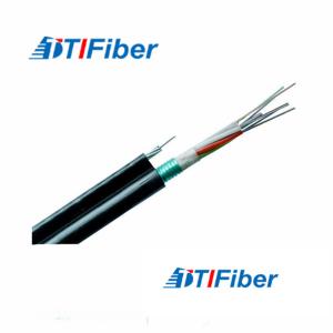 Quality Waterproof Fiber Optic Data Cable , 2-144 Cores Fibre Optic Lead GYTC8S For Aerial wholesale