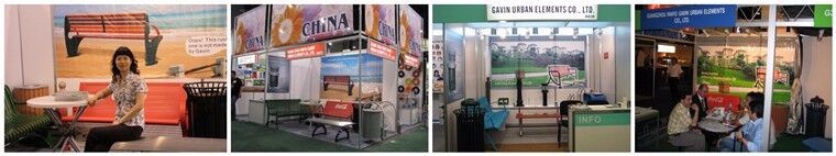 Custom Curved Outdoor Metal Benches For Bus Stop Park Street