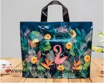 0.12mm Biodegradable Handle Plastic Bag For Shopping