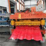 820mm red glazed roof tile building material used for prefabricated house