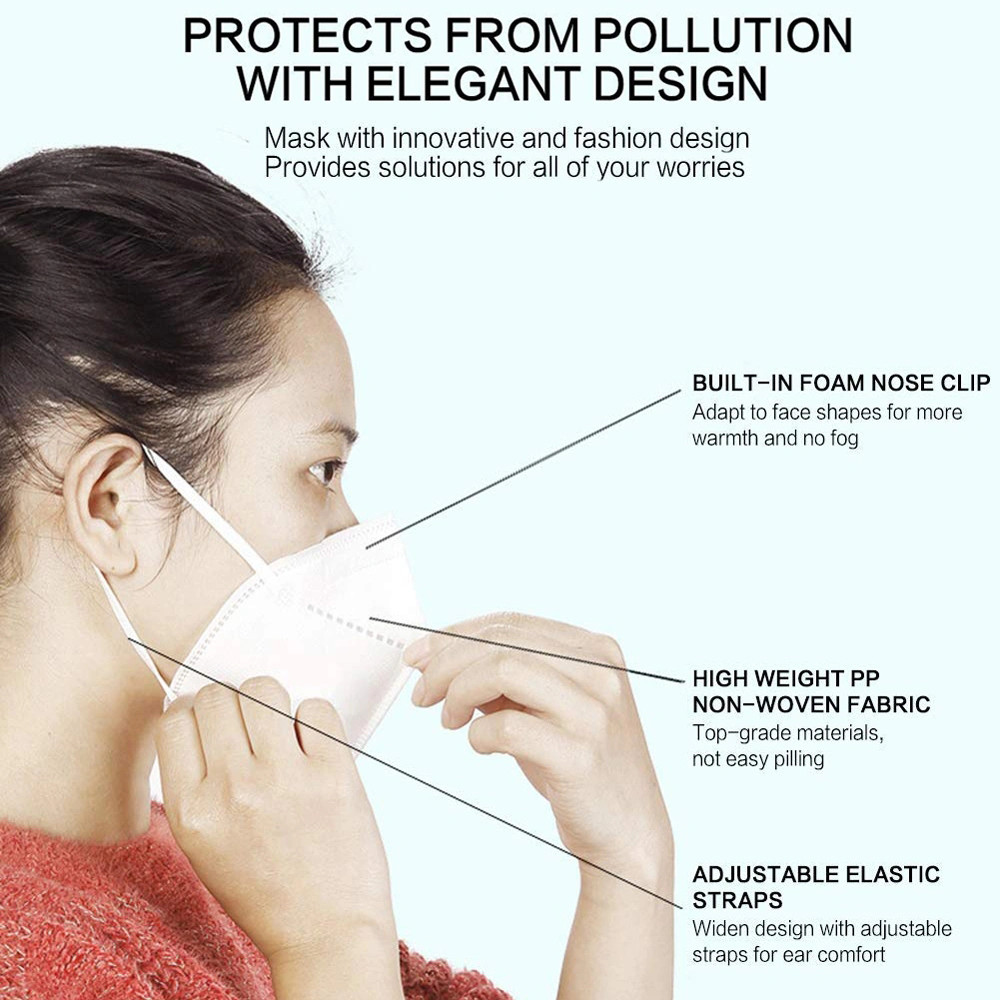 Anti Dust Face Kn95 Face Masks Filter Non Woven Facial Kn95 Respirator Masks
