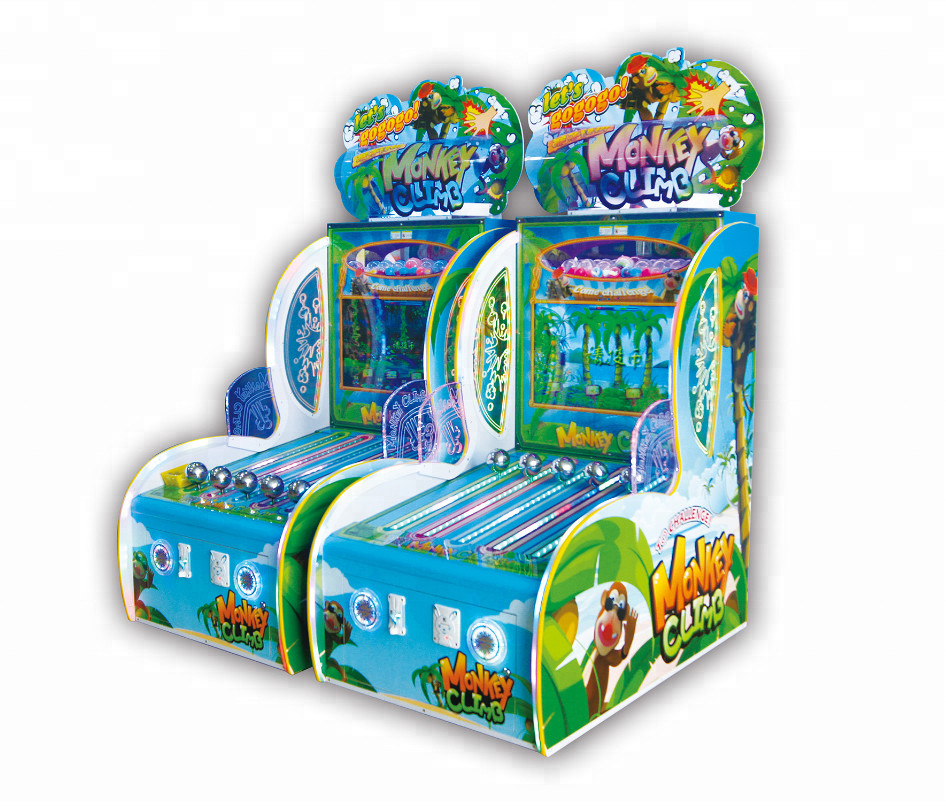 Monkey Climbing Lottery Upright Arcade Machine , Video Coin Op Arcade Machines
