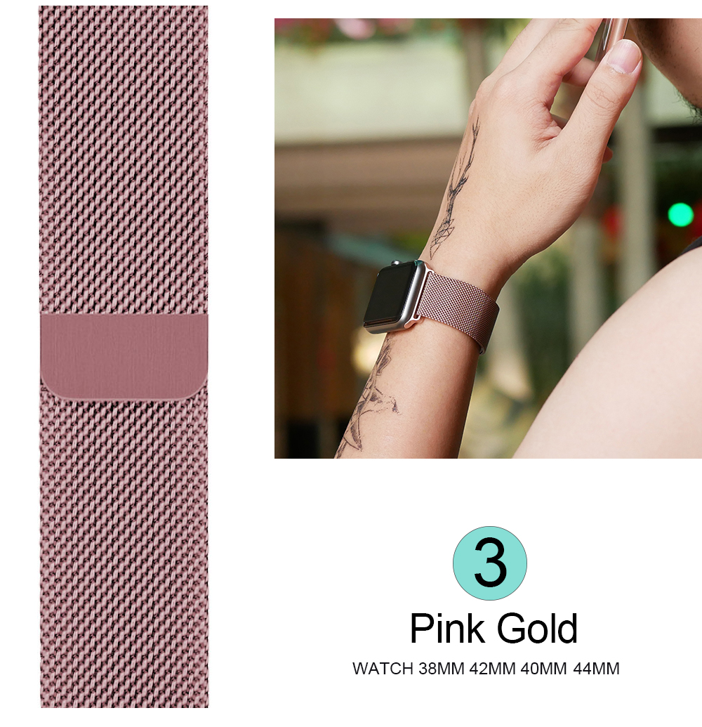 Smartwatch Series 6 Band Stainless Steel Magnetic Bracelet 40mm 42mm 44mm For Apple Smartmobile