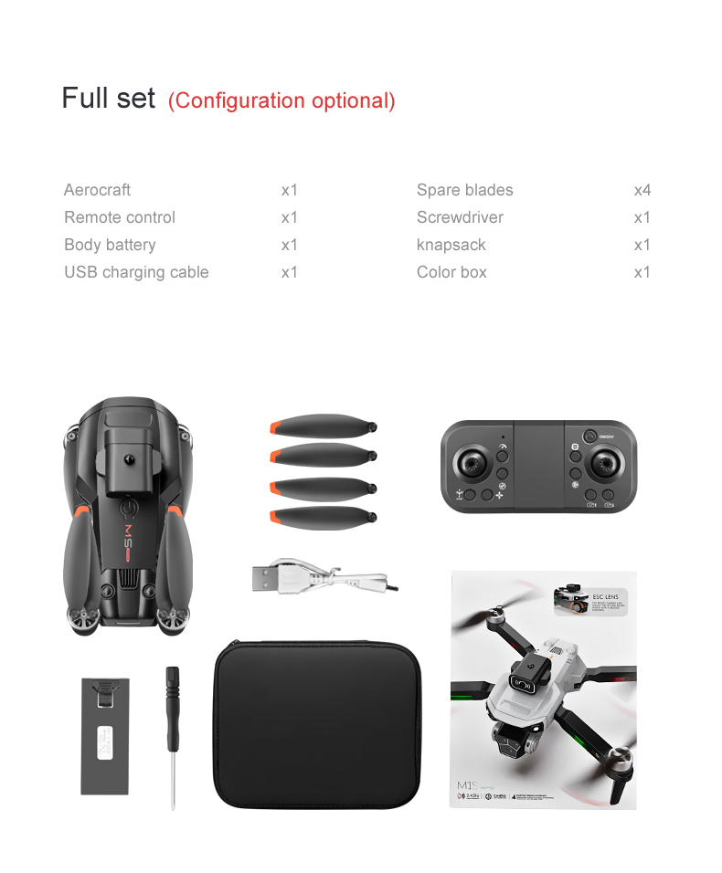 Remote Control M1s Drone with Gesture Photo Mv Video Wifi Obstacle Avoidance 4k Hd Camera Gps Foldable Quadcopter Toy