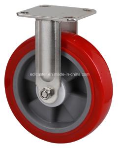 Quality Stainless Steel 8&quot; 280kg Rigid TPU Caster S7108-85 for Stable and Durable Performance wholesale