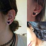 New Fashion Cute Mickey Earrings Black Children Kids Jewelry Cartoon Mouse