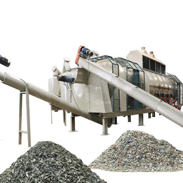 Metal Recycling UBC Decoating Machine , Scrap Aluminum Cans Paint Removing