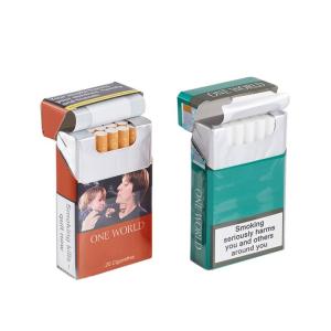 Quality PMS Gloss Varnishing Kraft Paper 20pcs Cigarette Box wholesale