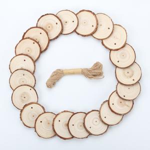 Quality 3cm To 18cm DIY Christmas Mini Round Wood Slices For Crafts wholesale