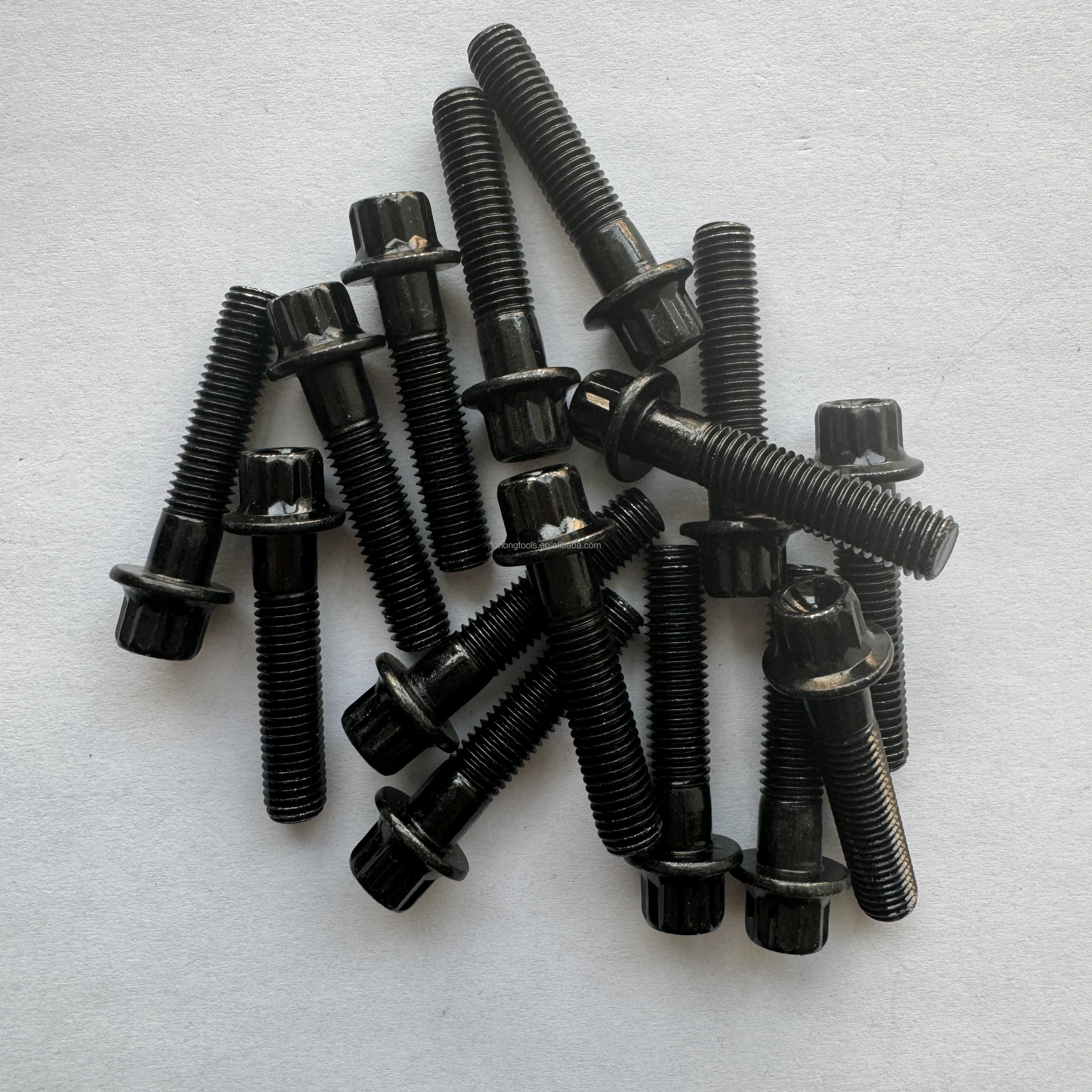 Exceptional Durability Universal RS/ RX Split Rim Kits M7 x 32 Bolt and Nut with Black Titanium Flange Bolt