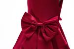 Wine Red/Pink Floor Length Girl Dress e Girl Girls Unicorn Niños Roupas Infantis