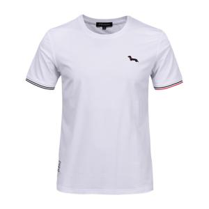 Quality High quality bulk plain cotton white t shirts t-shirt men summer wholesale