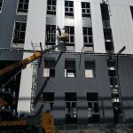 Glass Magnesium Board Floor Design Concept Prefabricated Metal Building With