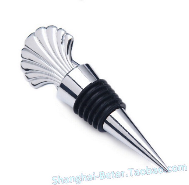 Elegant Silver Shell Wine Stopper For Stylish Preservation