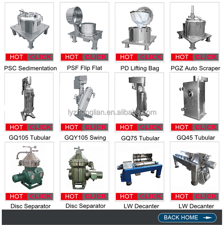 Automatic Centrifugal Separator Machine Disk Butterfly Separate Centrifuges