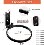 Round Flower Pot Holder Ring for Wall Mount 6 Inch Hanging Brackets for Outdoor