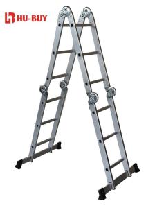 Quality Outdoor Aluminum Multi Purpose Ladder Safety Aluminium Telescopic Ladder wholesale