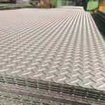Chequered Aluminum Plate 5005 5052 5754 H32 Anti-Slip Checkered Sheets 2.5mm