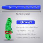 SGS multi purpose Outdoor 4pc Reflective Tent Cord