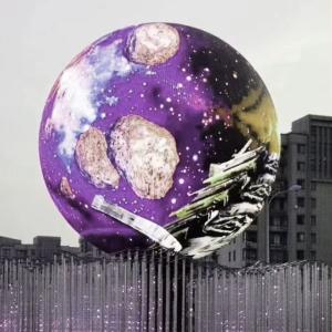 Quality Outdoor Round Sphere Led Screen Ball Display Flexible 5000cd/sqm wholesale