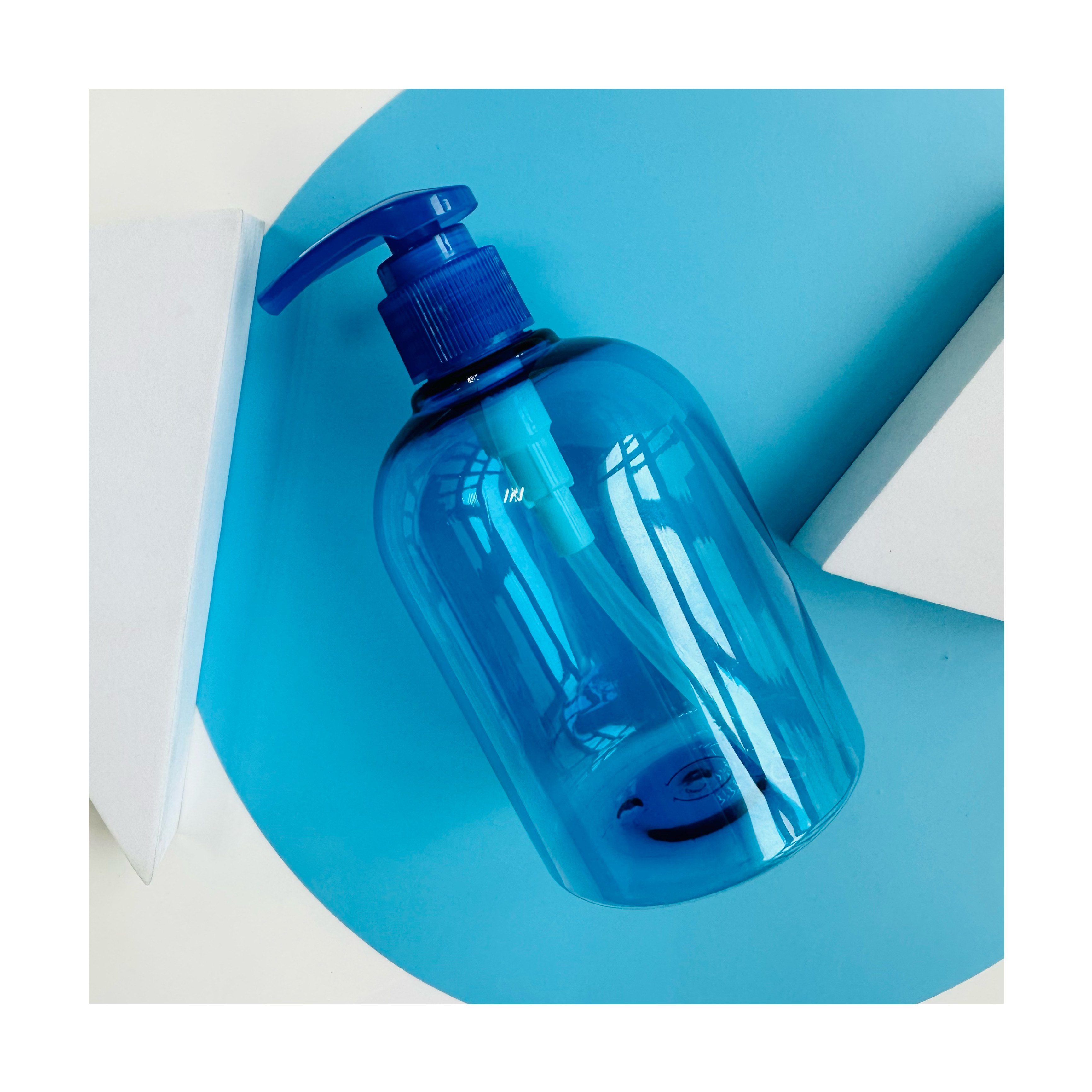 400ml PET Clear Pump Bottle for Liquid Soap Hand Sanitizer Empty Shampoo Shower Gel