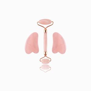 Quality Heart Shaped Crystal Scraping Jade Facial Massage Roller wholesale