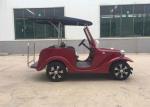 Yellow Color Classic Golf Cart Club Golf Cart 4 Seater 1165mm Front Tread