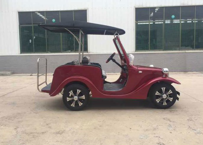 Red Color Classic Electric Cars , Club Car Presidential Golf Cart 4 Passenger