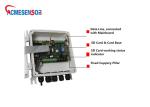 Wall Mounted Digital Ultrasonic Flow Meter DN80-DN200 4-20mA Relay Alarms