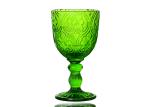Fire Polishing Colored Crystal Wine Glasses 280ml Hand Made Wine Goblets