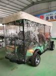 2+2-Seater Luxury Green Electric Golf Cart 14-Inch Off-Road Tires For Various
