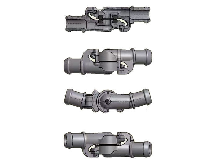 11MPA Railway Braking System Hose Connector UIC Standard Electrophoretic Coated
