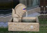 23 Inch Fish Sandstone Brick Garden Fountain