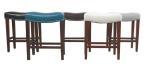 American Style Dining Chair Sets 10kgs blue leather barstool