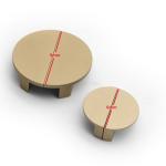 ISO14001 6mm 9mm Gold Brass Kitchen Drawer Knobs