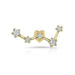 OEM Constella Stud Earrings 925 18k White Gold Stud Earrings