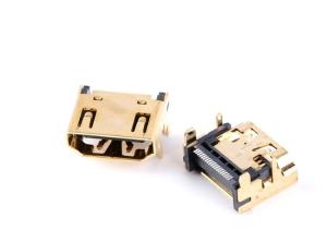 Quality 10029449-111RLF HDMI connectors HDMI 19 PINS RECEPTACLES SMT TYPE A RIGHT ANGLE wholesale