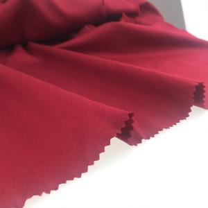 Quality 208gsm Solid Dyeing Polyester Fabric 77% Polyester 20% Rayon 3 % Spandex wholesale