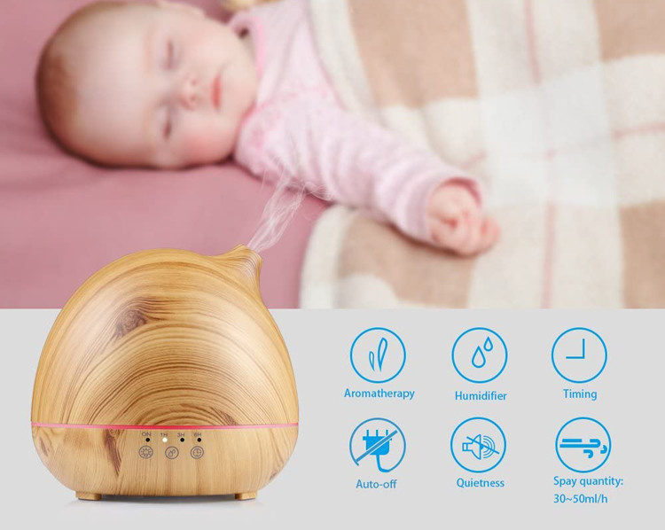 400ML Aromatherapy Essential Oil Diffuser With Upgraded Touch Panel