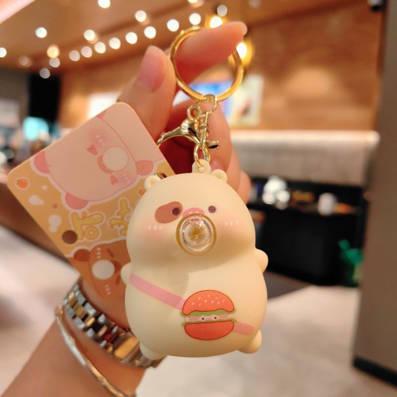 Customized Cute Pendant Squishy Toys Silicone Keychain Non-Toxic for Kids and Adults